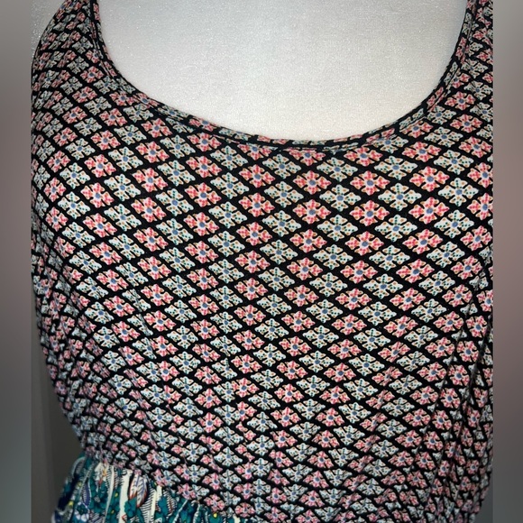 UMGEE | Women's Fall Color Festival Strappy Boho Tunic Mini Dress Size S - Picture 3 of 8